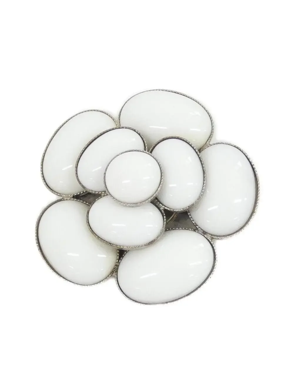 Chanel Brooch Metal White #327663C64B